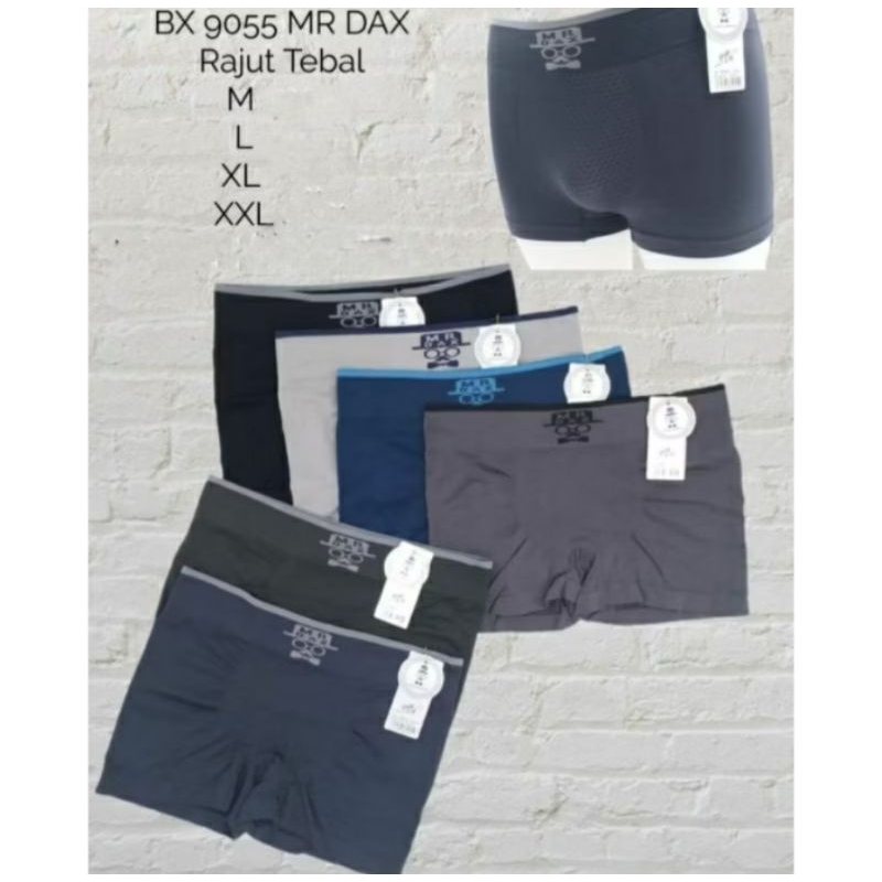 CD Pria Dewasa MR DAX Boxer Rajut Premium 3 / 6 PCS