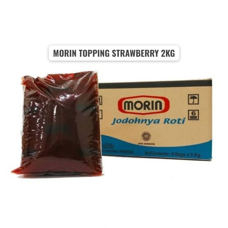 

MORIN TOPPING STRAWBERRY 2KG KEMASAN BAG, TAMBAHKAN DUS+BUBBLE