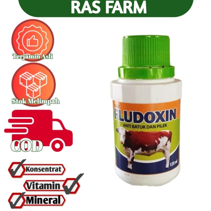 FLUDOXIN 120ML | OBAT BATUK PILEK SAPI KAMBING DOMBA