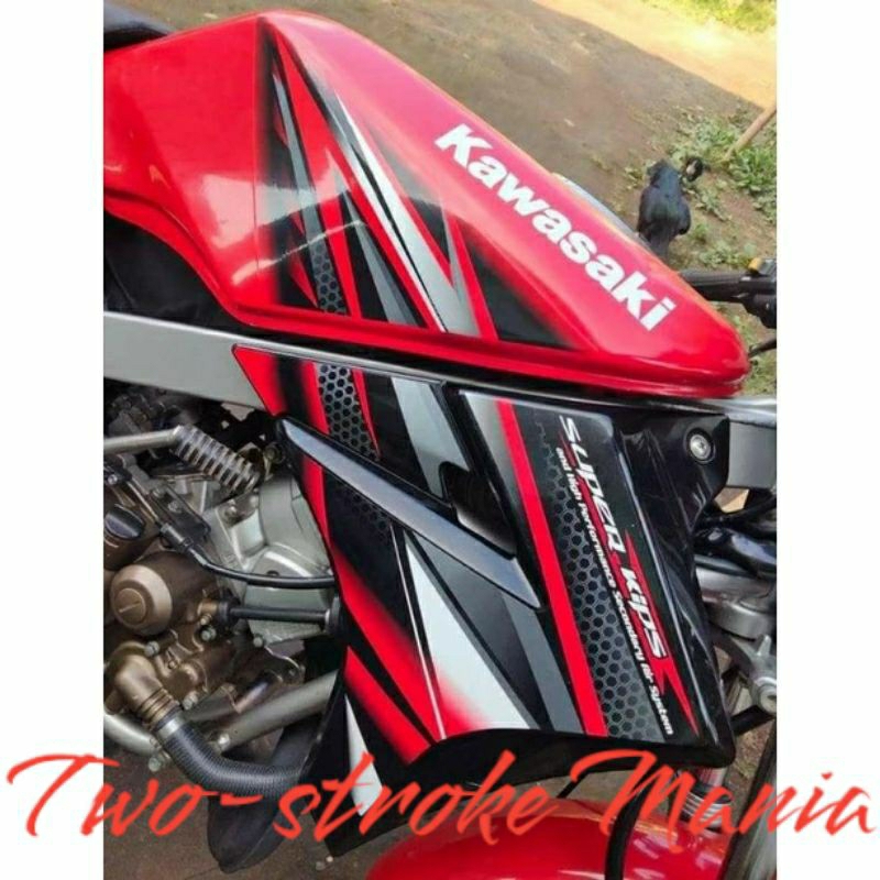 Striping Lis Stiker Kawasaki Ninja SS 2013 Merah Ferarri Hijau Biru Kuning Putih