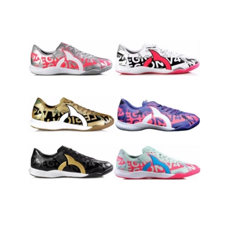 Sepatu Futsal Ortuseight Catalyst LEGION V4 IN - SILVER BLACK SCANDI GOLD Original Ortus