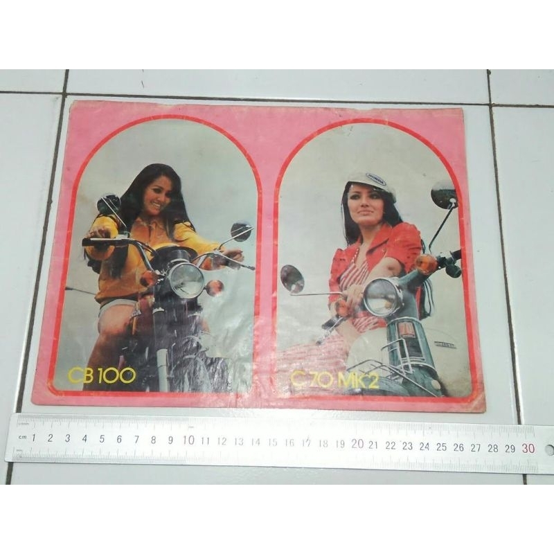 Iklan motor antik honda cb100 honda c70 mk2 original iklan majalah astra honda jadul cb200 oli calte