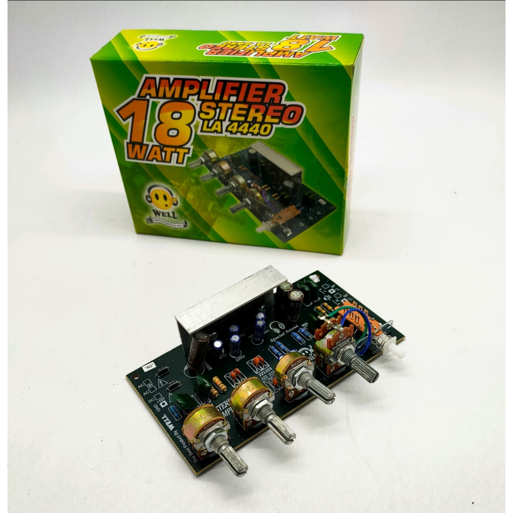 Kit Amplifier Stereo LA4440 LA 4440 18 Watt Well