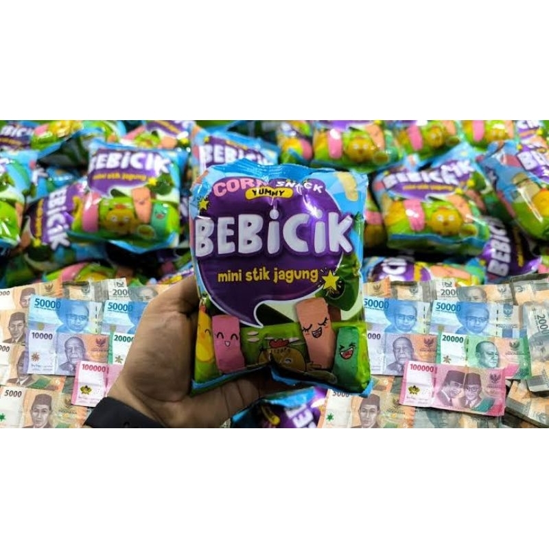 

Ciki Bebicik Berhadiah Uang Tunai | Ciki Berhadiah Uang | Ciki Bebicik 1 pak isi 10 pcs