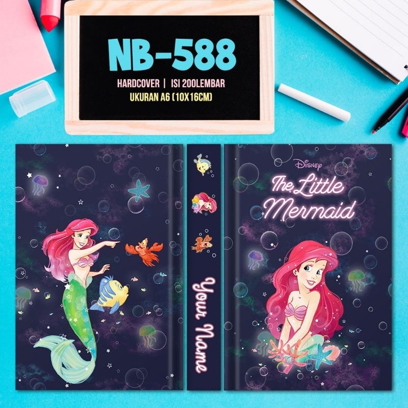 

Notebook Custom Disney Princess Ariel The Little Mermaid