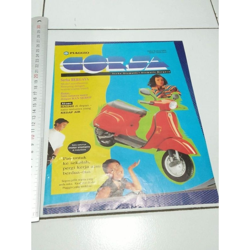 Iklan lawas vespa corsa piaggio matic tahun 90an original iklan majalah pajangan klasik antik