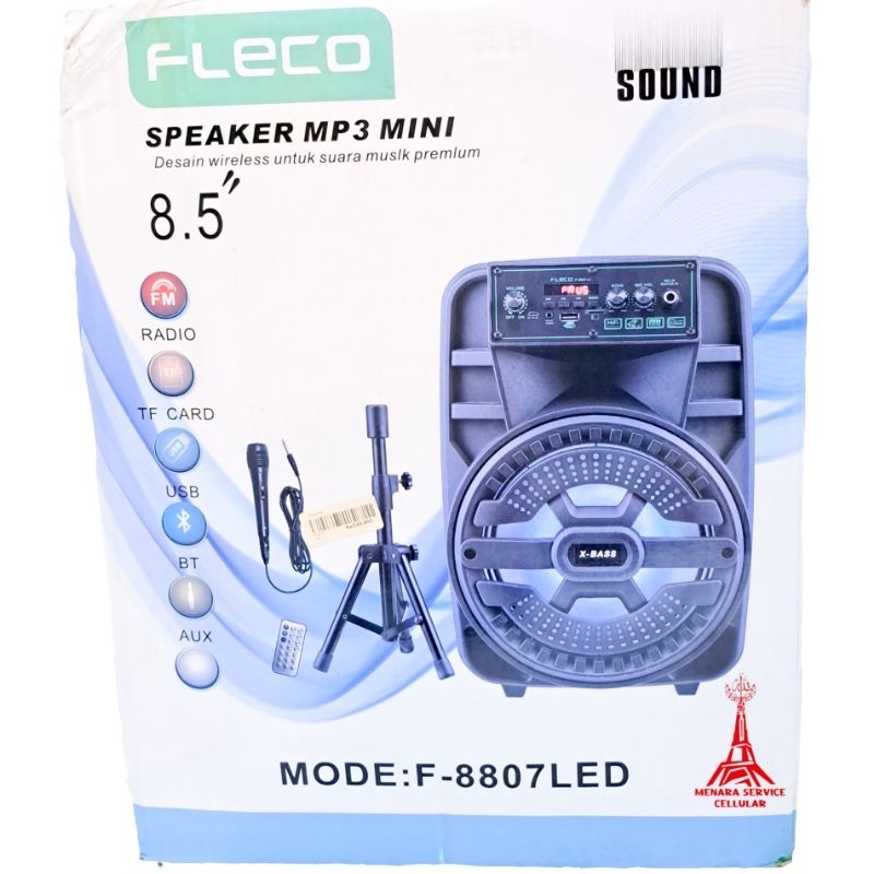 Fleco Speaker MP3 Mini F-8807LED