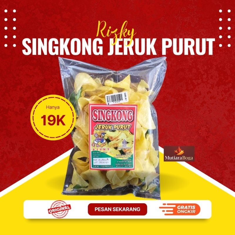 

Kripik Singkong Jeruk Purut merek Rizky