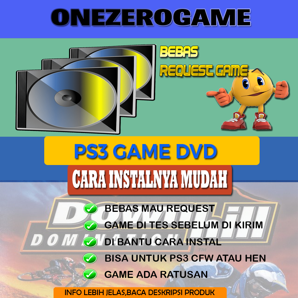 GAME PS3 - CFW .HEN  via Kaset | INSTALL MELALUI BD-Downhill Domination