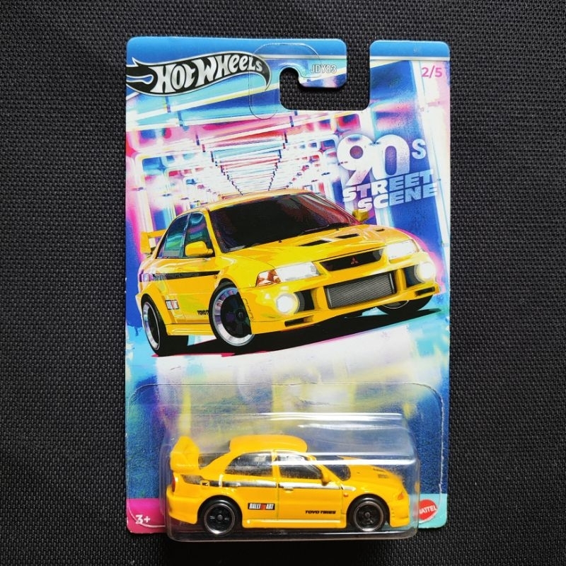 Hot Wheels 90s Street Scene Mitsubishi Lancer Evolution VI Kuning