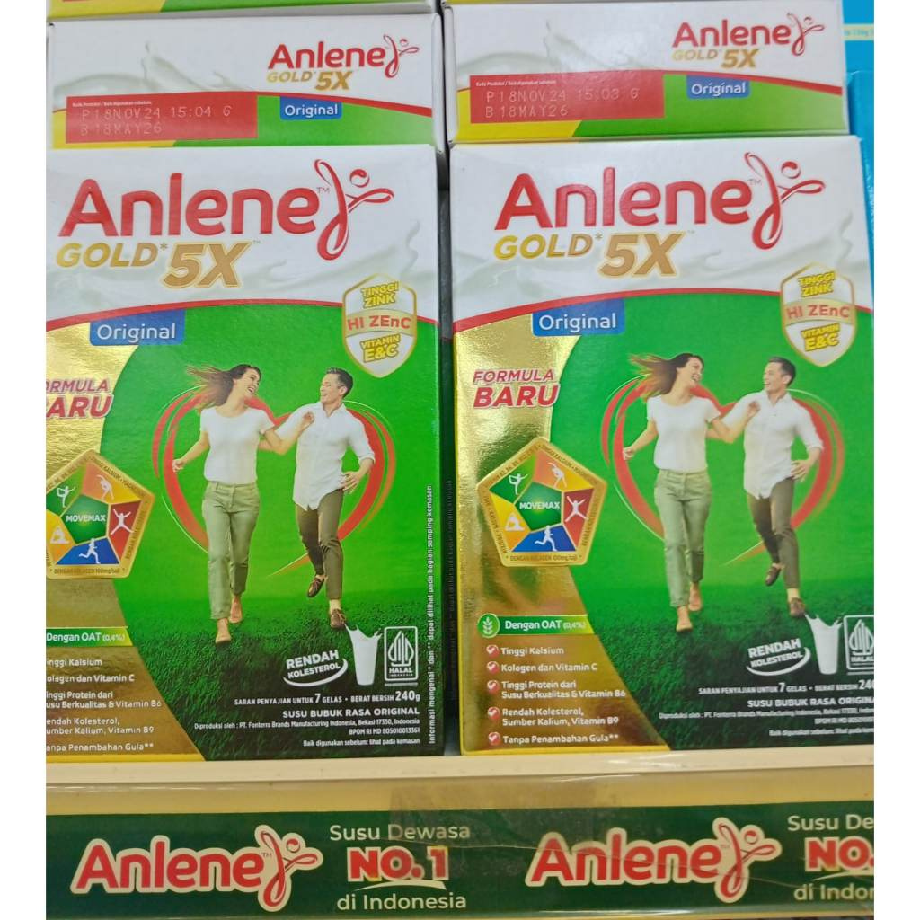 

Anlene Gold 5X Cokelat / Original / Vanila 240gr