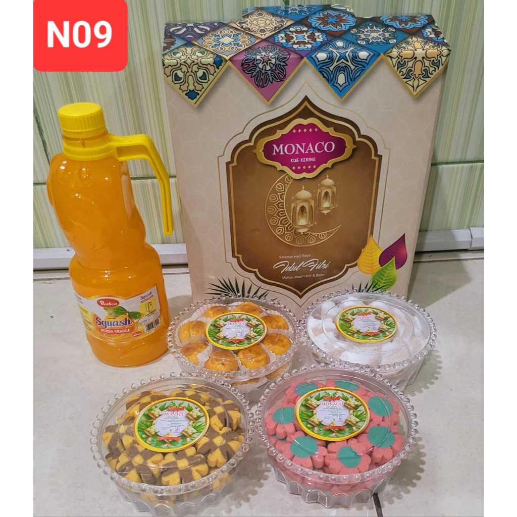 

KUE LEBARAN/HAMPERS KUE KERING/MONACO SIRUP 4+1