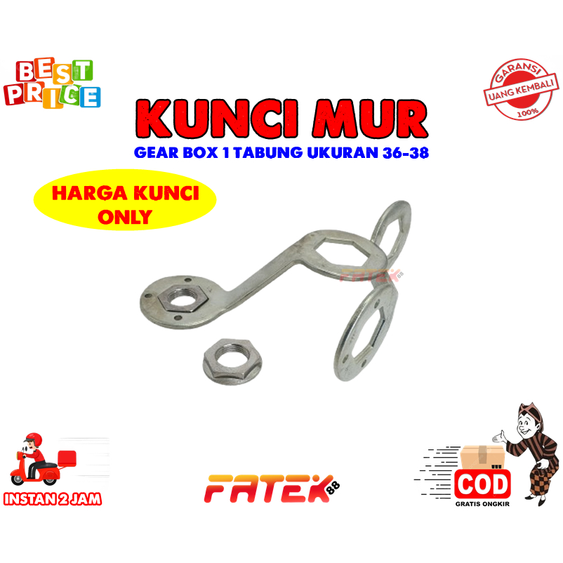 KUNCI MUR BAUT GEAR BOX MESIN CUCI 1 TABUNG UKURAN 36-38 UNIVERSAL | ALAT MEMBUKA / GERBOX / GIRBOX