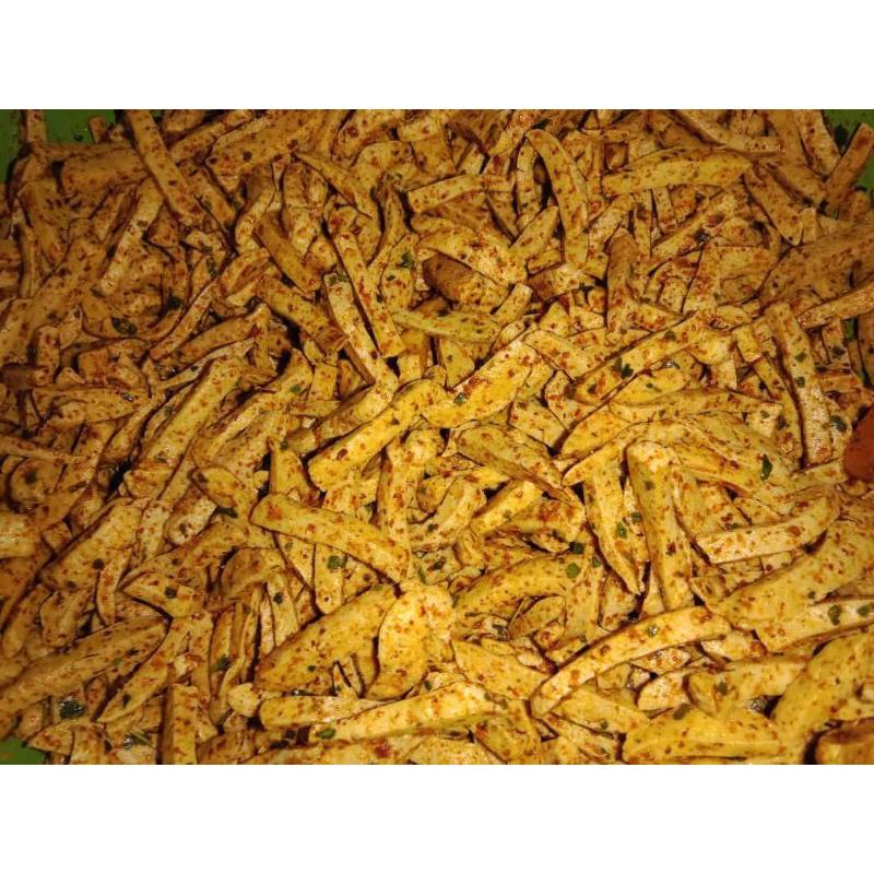 

Basreng Pedas Daun Jeruk 1Kg Basreng Stik Chili Oil