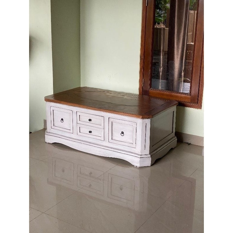 MEJA TV BUFFET TV MEJA TAMU KAYU JATI KONTRUKSI KUAT