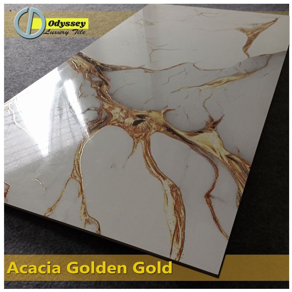 Granit Lantai 60x120 Acacia Golden GOLD Glossy Mewah Original Granite Tile Grade AAA