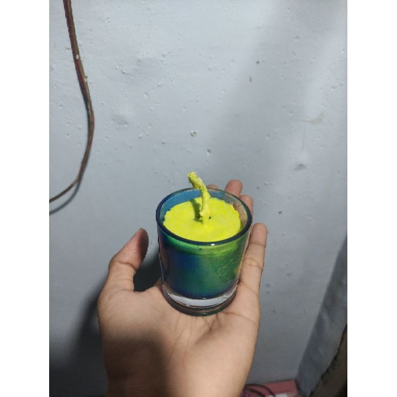 lilin aroma terapi warna hijau