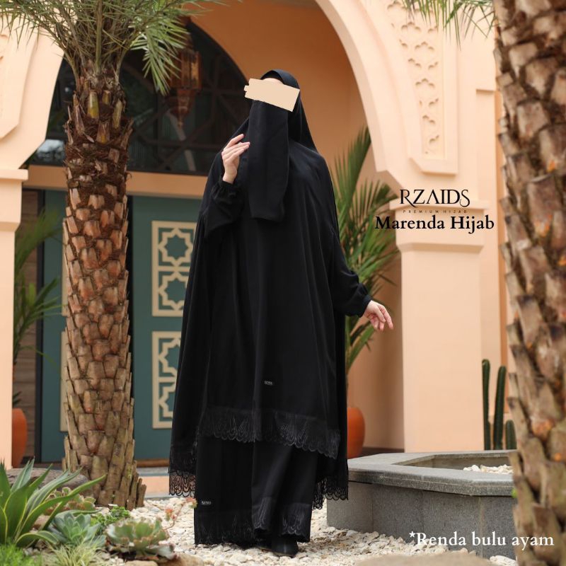 Marenda Hijab Lexus Syari Renda Premium Gamis Sunnah Cadar Elegant