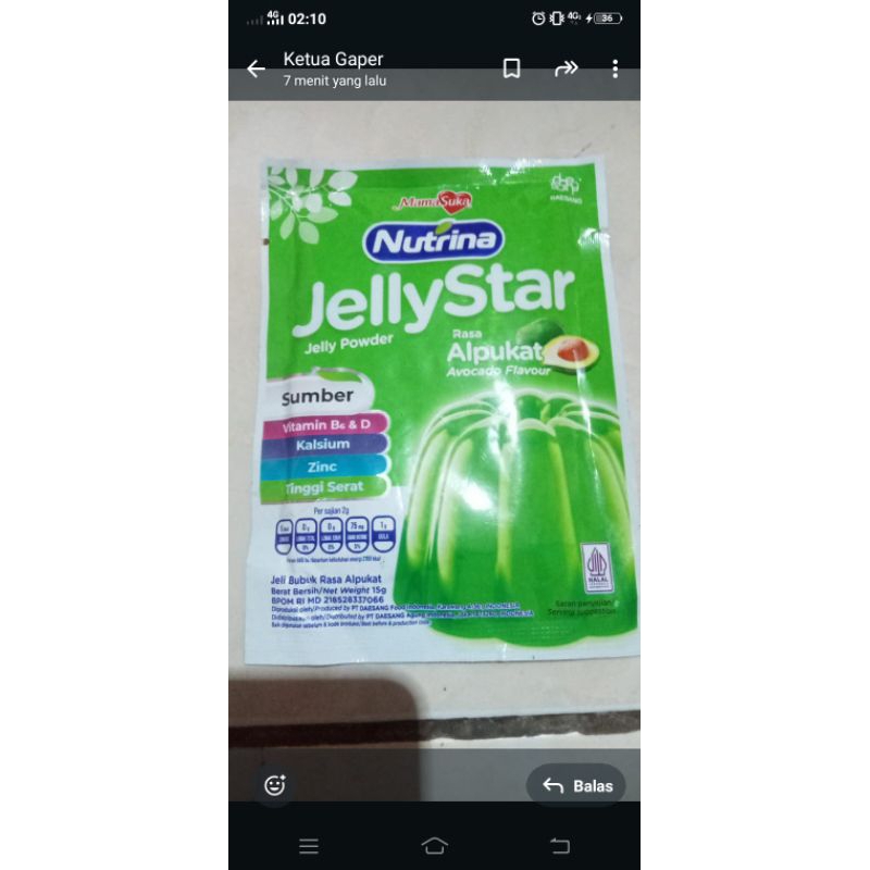 

nutrina jelly star mama suka 15g