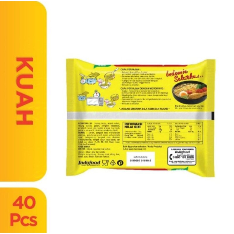 

Indomie rasa kari ayam 72 gr 1 dus isi 40 pcs