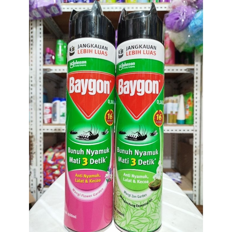Baygon semprot Anti nyamuk 600ml/Obat Nyamuk/Baygon