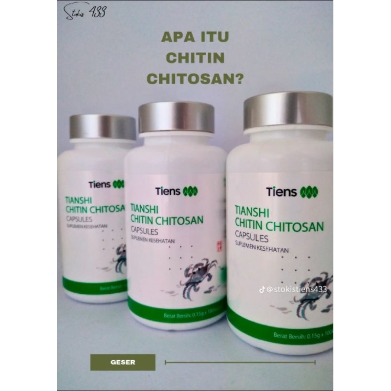 CHITIN CHITOSAN Atasi masalah GERD -Asam lambung -Pencernaan & Alergi dari dalam tubuh terbaik Tiens