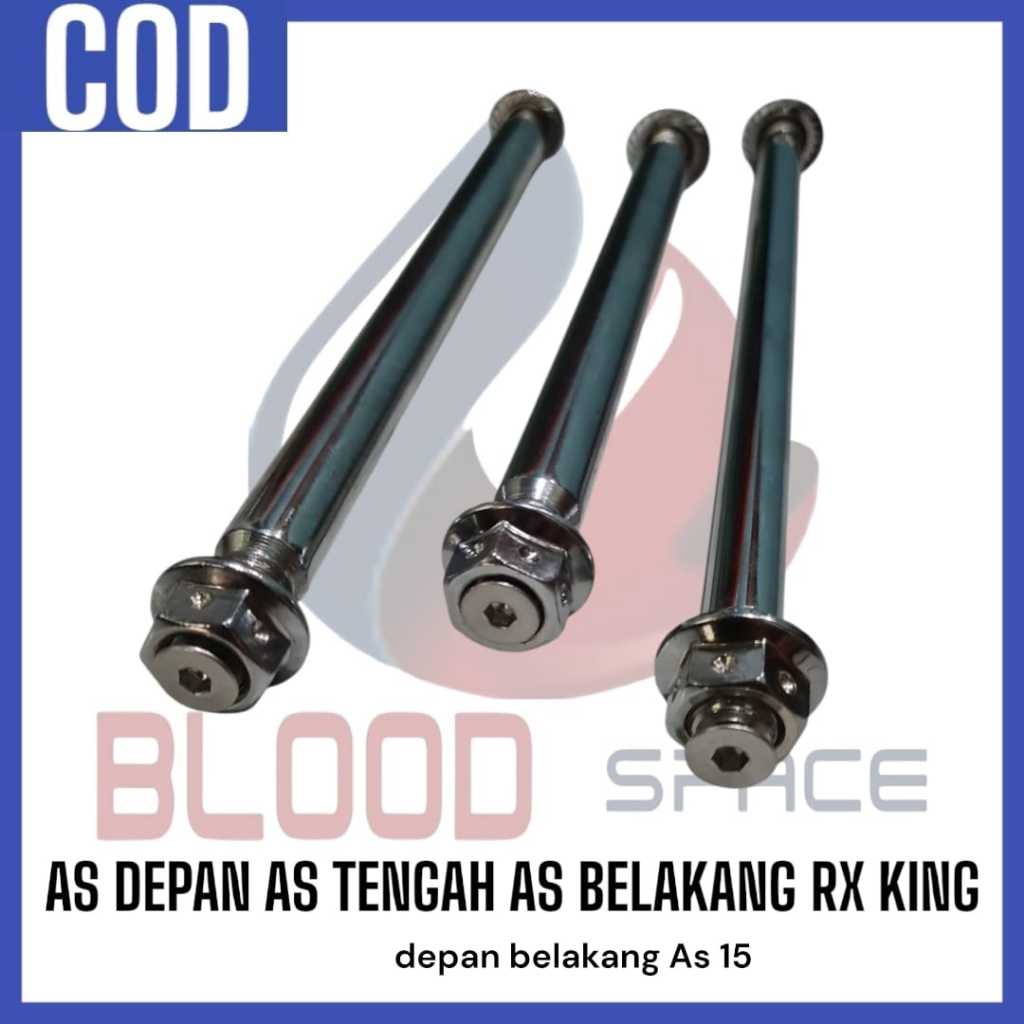 COD As Depan As tengah As Belakang RX King probolt stainless AS RODA DEPAN AS RODA BELAKANG AS TENGA