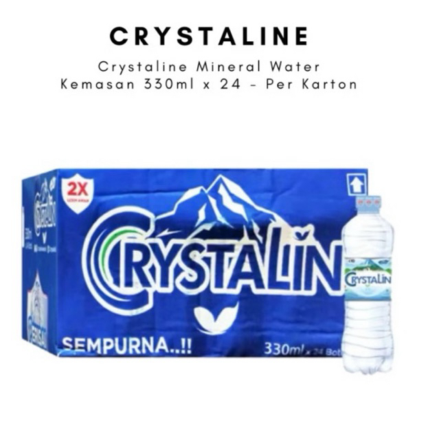 

Crystalin mineral water 330ml x 24 (1dus)