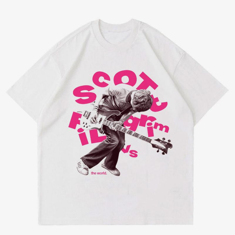 KAOS SCOTT PILGRIM | T-SHIRT VINTAGE FILM | KAOS BAJU SCOTT PILGRIM MUSIC
