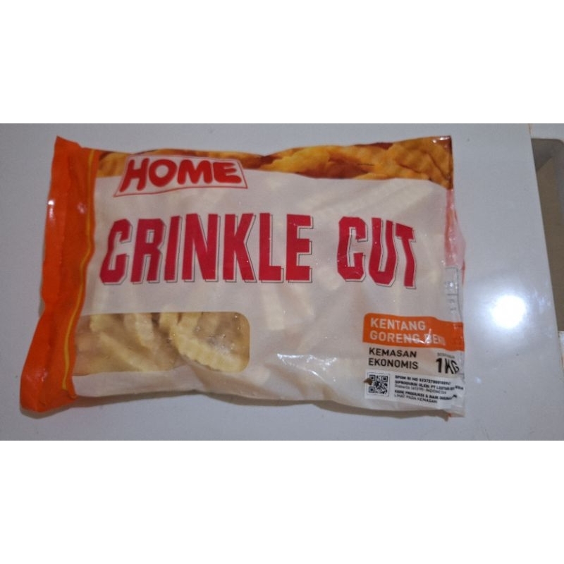 Kentang Frozen HOME CRINKLE CUT 1kg