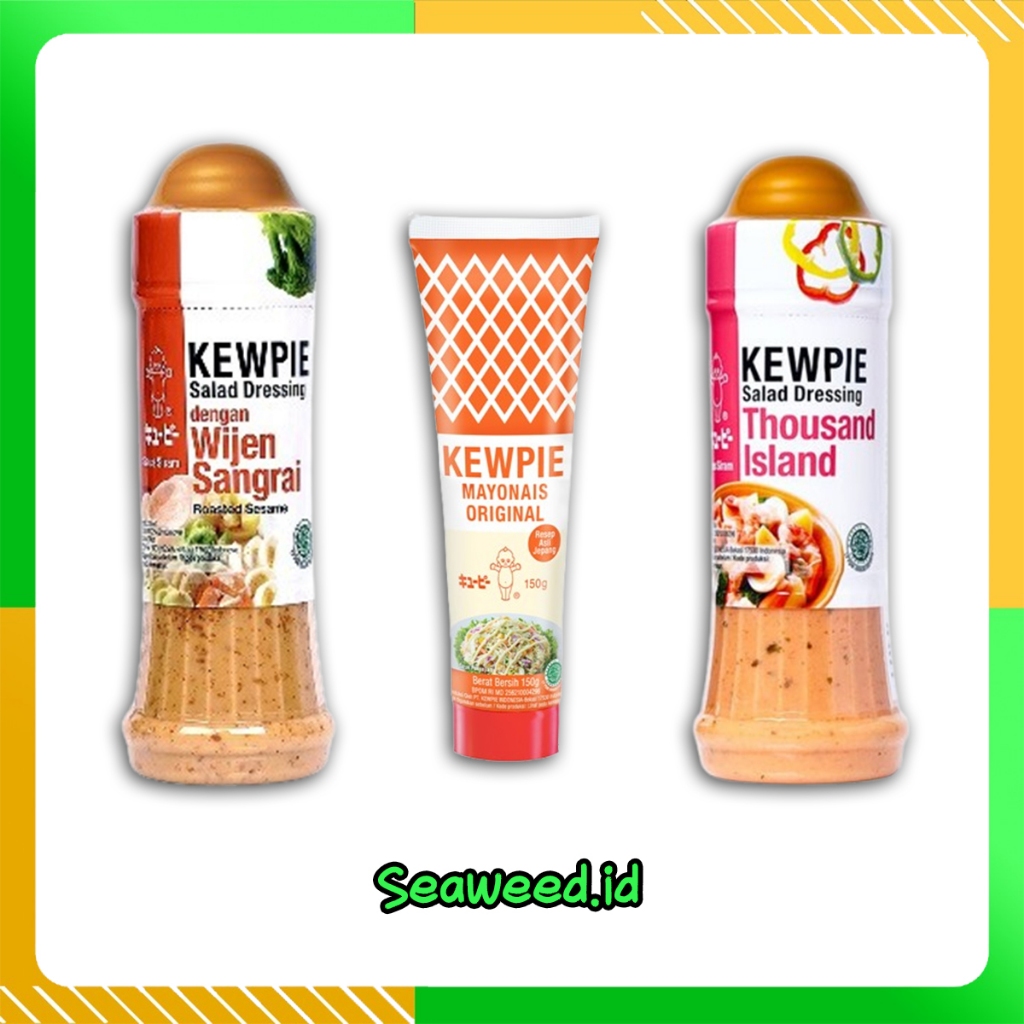 

KEWPIE Mayonaise BOTOL ALL Variant Salad Dressing Original / Wijen Sangrai / Thousand Island Halal !!