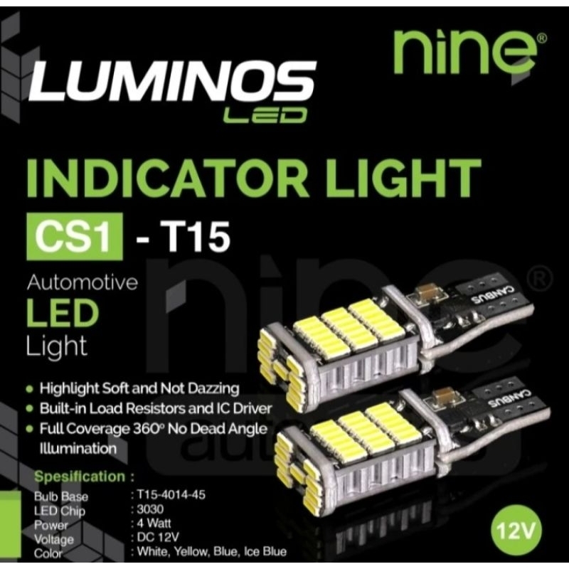 Lampu LED Luminos Sein Senja Dajjal Motor 45 LED T15 Motor & Mobil