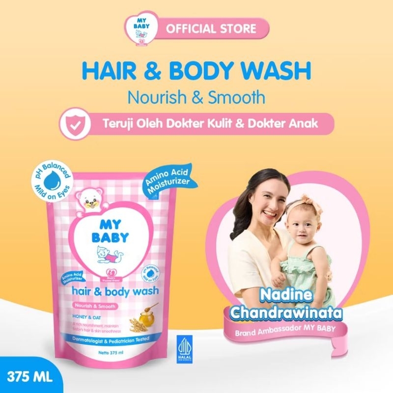 My baby hair and body wash refill 400ml sabun dan shampoo