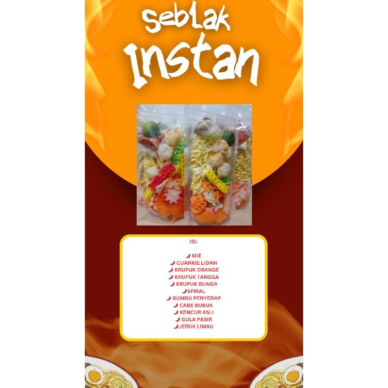 

SEBLAK INSTAN Porsi Kenyang