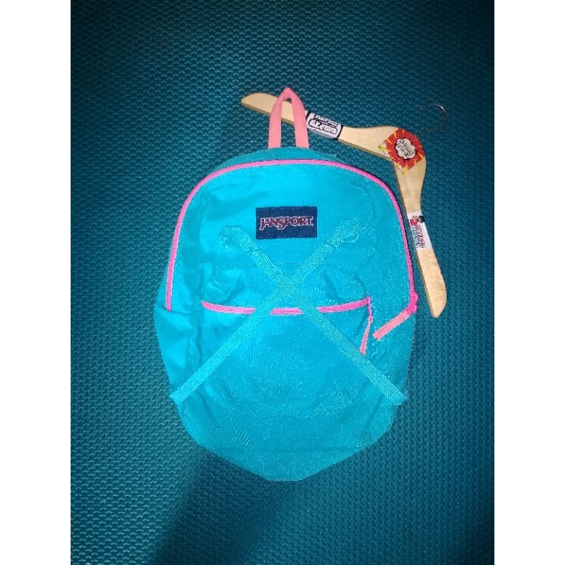 tas jansport polos biru pink