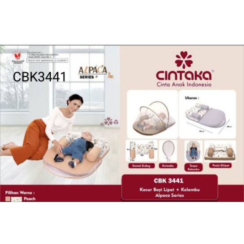 Kasur bayi lipat+kelambu CBK 3441 cintaka alpaca series
