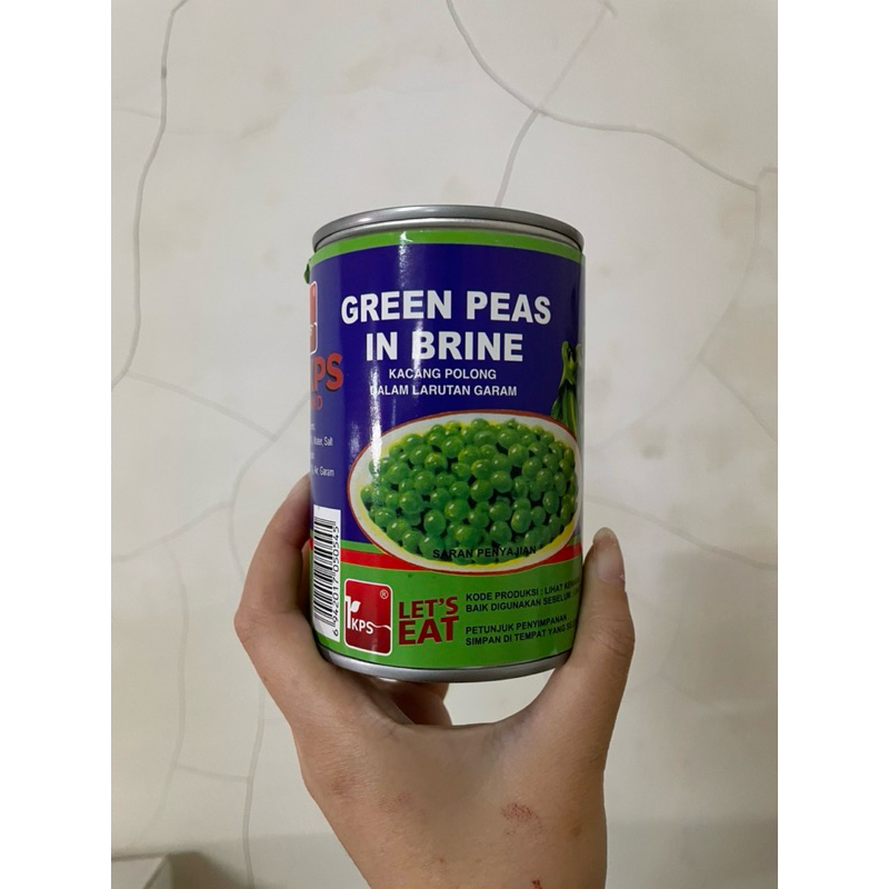 

IKPS kacang polong kaleng dalam larutan garam 397gr green peas in brine