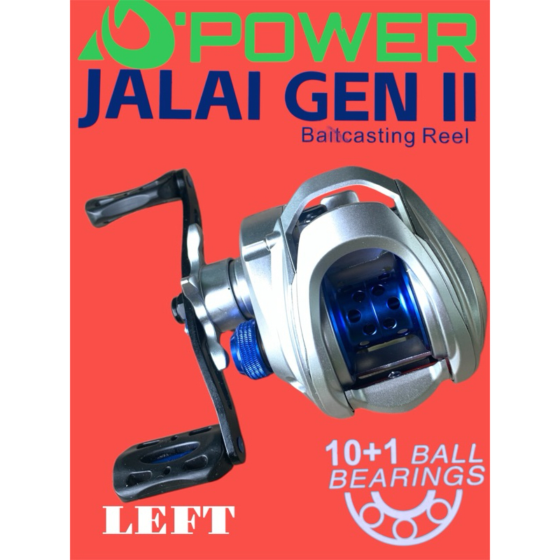REEL BC D’POWER JALAI GEN 2 LEFT HANDLE 10+1 ball bearings gear ratio 7.5:1 max drag 10 kg /17,6 lb