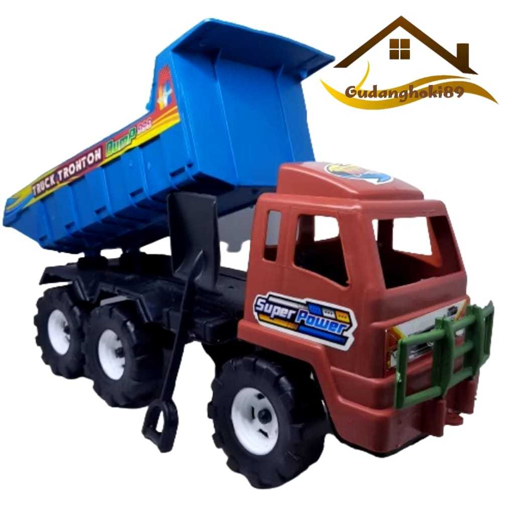 MAINAN ANAK MOBIL MOBILAN TRUK DUMP TRUCK BAK PASIR KONSTRUKSI PLASTIK MURAH SNI