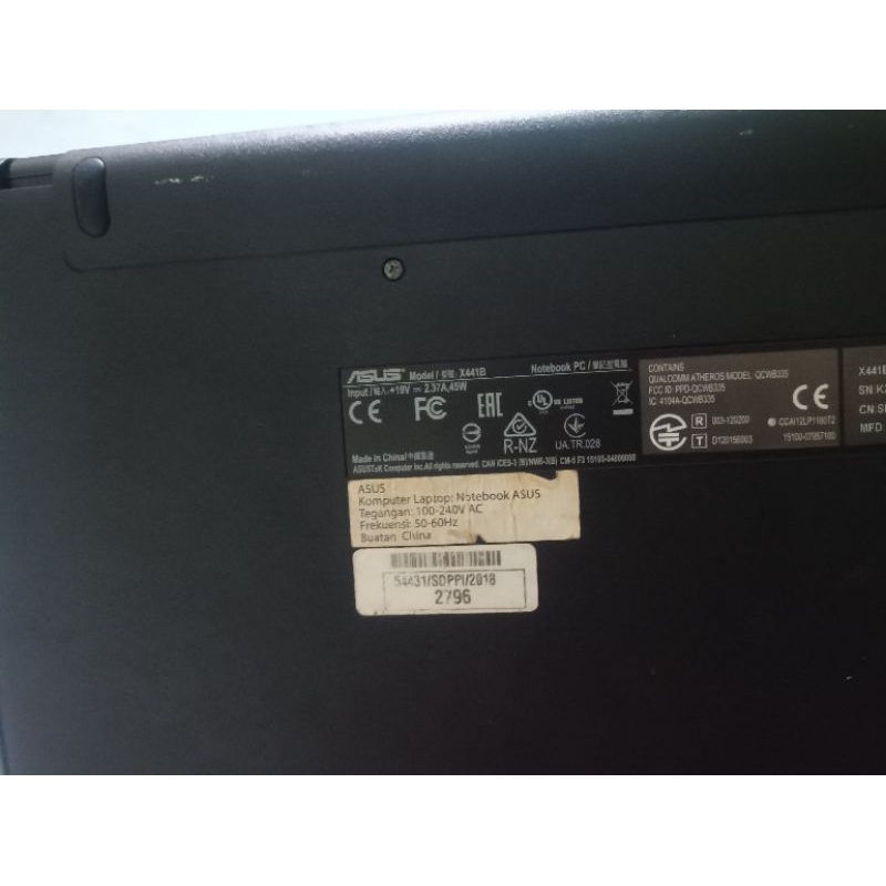 Casing case laptop asus x441 x441b x441ba x441u fullset