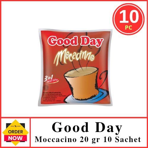 

GOOD DAY Mocacino 20 gram 1 Renteng ISI 10 Sachet