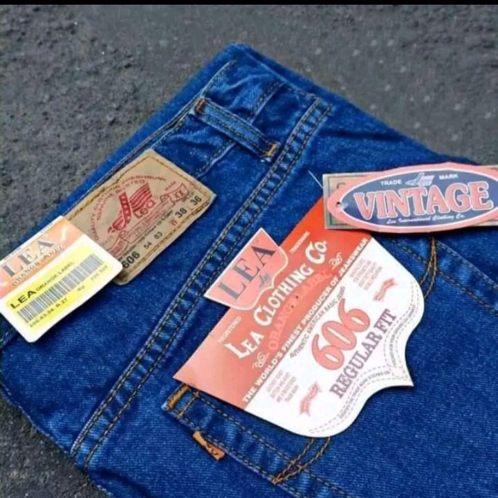 Celana Panjang Pria Lea606 Kanvas ORIGINAL BRAND100%