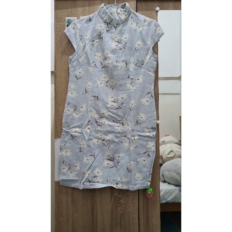[Preloved] Kawaii Blue Cheongsam