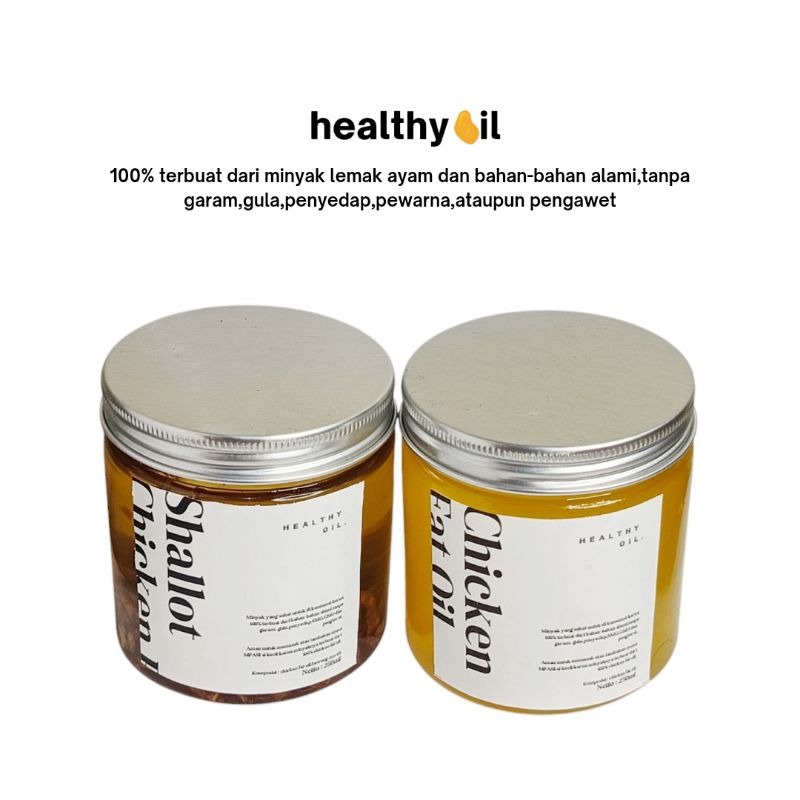

[250ML+250ML] Minyak Lemak Ayam MPASI & Minyak Bawang Merah MPASI - Healthy Oil