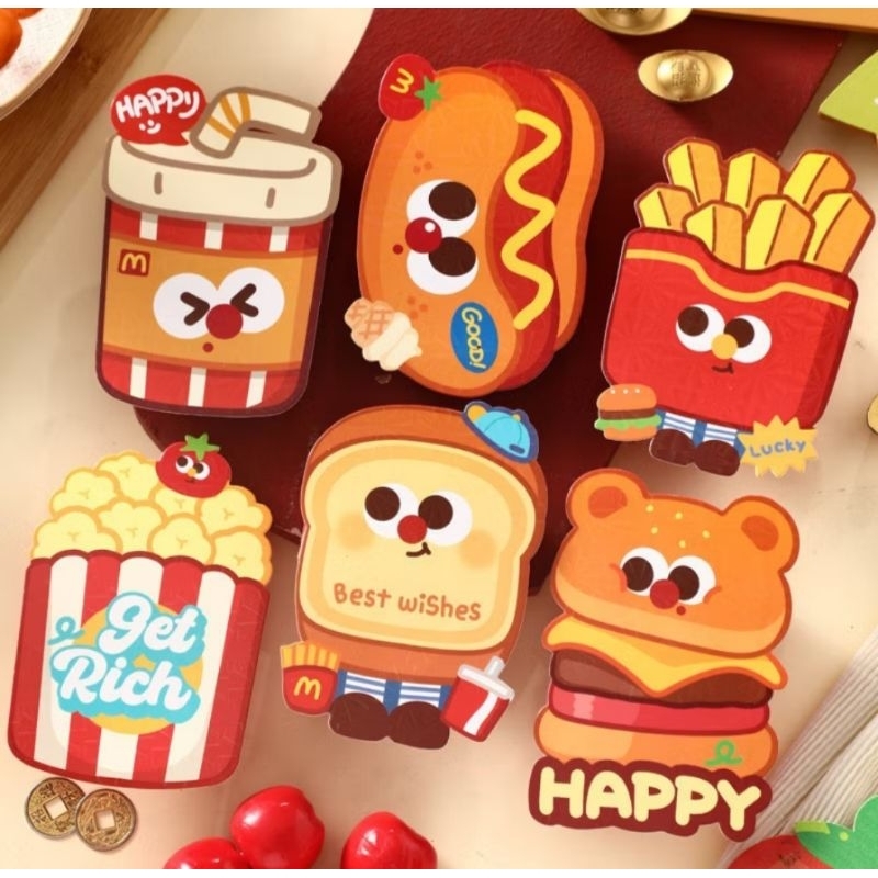 

angpao 3d cny imlek food tahun ular/amplop tahun baru cina hoki