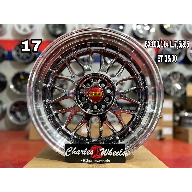 VELG BEBS RING 17 MACHINE LIPS BLACKCROME RIVET