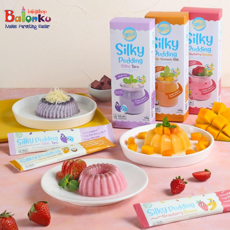 

Grouu Silky Pudding / Bubuk Pudding Lembut Bayi MPASI 100gr