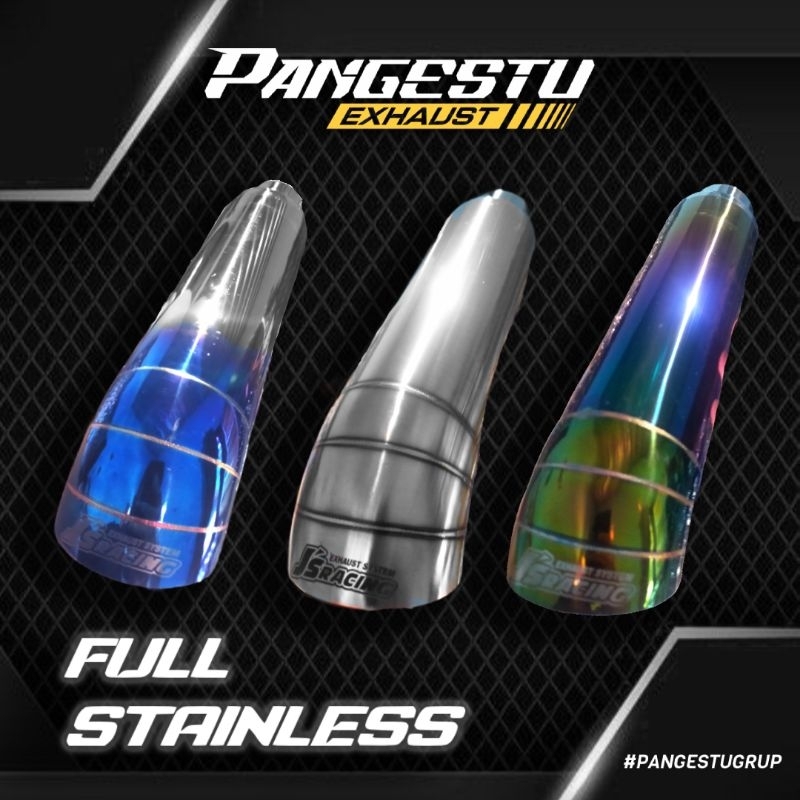 Knalpot Tailpipe Cumi Darat JS Racing Adem Bahan Full Stainless Mobil ELF Grand Max L300