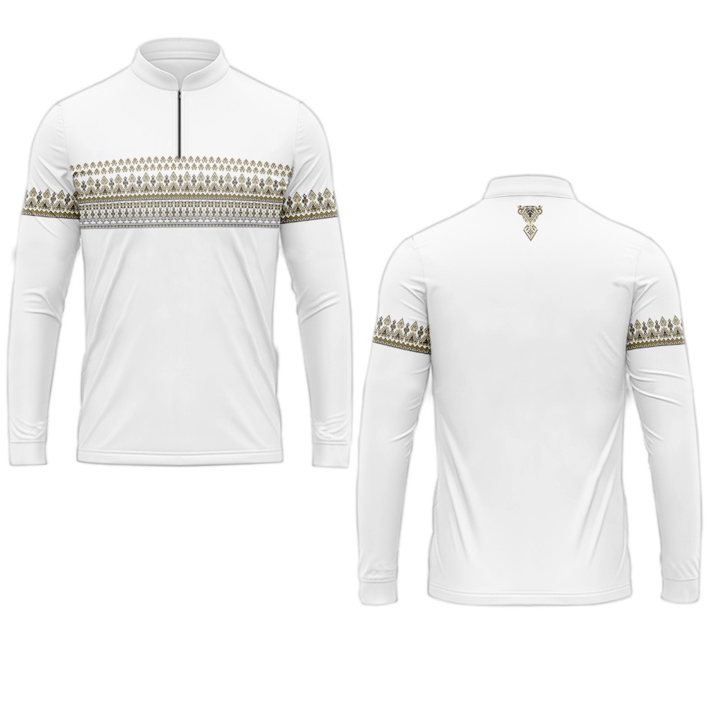 Baju koko muslim/ Putih 1/Kaos pria Dewasa jersey/motif full printing/panjang&Pendek terbaru/super b