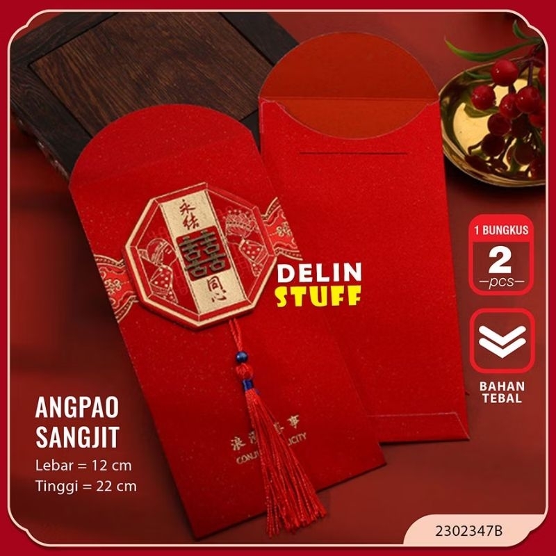 

Angpao Sangjit Tebal Jumbo Chinese Wedding isi 2 pcs seri A